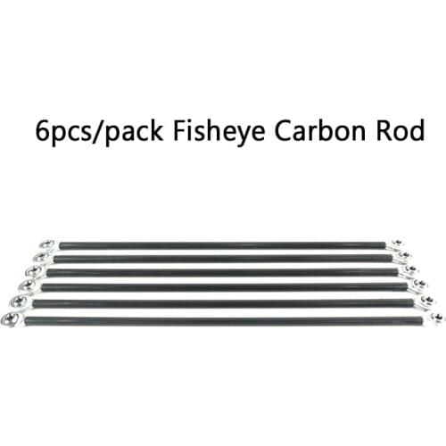 6pcs/pack 5mm*3mm*201mm Parallel Manipulator Fisheye Carbon Rod kits for Kossel Delta 3D Printer Parts 3D Printer Accessories