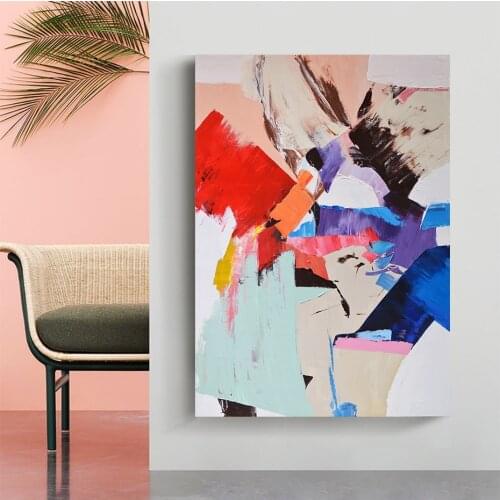 Abstract Modern Oil Printing Canvas Painting Wall Art Posters Prints Pictures for Living Room Home Decoration Hallway Decor