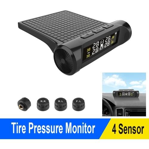 Car TPMS Tyre Pressure Sensor Tyre Pressure Monitoring System Battery Digital LCD Display Auto External Security Alarm Systems
