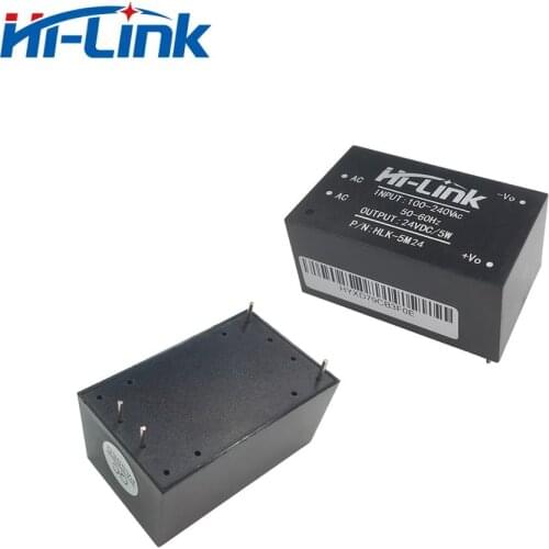 Free shipment 5pcs*Switching power board 5W 5V 12V 24V single output HLK-5M24 converter module