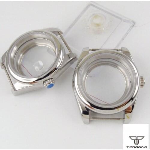 36MM Watch Parts Sapphire Glass transparent Watch Case Fit NH35 NH36 Movement