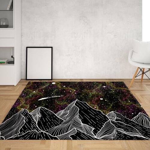 Black White Area Rugs Large Kitchen Floor Mat Living Room Bedroom Bathroom Decoration Sun Carpet Bohemian