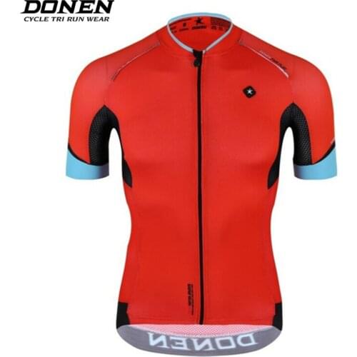Donen Custom Men Summer Red coolRiding short sleeve cycling Jersey ciclismo bike racing cycling tops Rcc team cycling clothes