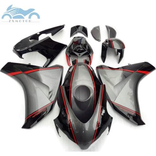 Motorcycle fairing sets for HONDA CBR1000RR 2008 2009 2010 2011 Injection gun black cbr1000 rr 08 09 10 11 12 body fairing kits