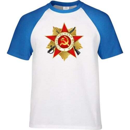 Men clothes 2019 Print national war on the day of victory mens t shirts top quality fashion Raglan sleeve men tshirt mens tee