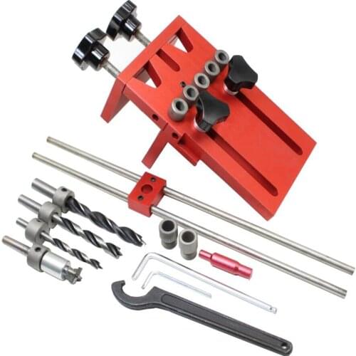 Woodworking tool set log tenon hole punch combo triple punch locator woodworking hole saw Carpenter Kit