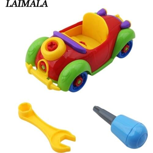 New Arrive Baby Plastic Car Aircraft Toy Disassembly Assembly Classic Cars Toys Brand Children Gifts