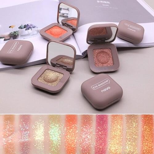 Novo Glitter Eyeshadow Makeup Palette Eye Shadow Palette Shine Polarize Eyeshadow Sparkling Duochrome Pigment Cosmetics 2019