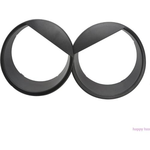 New 2x Bezels Front Light Headlight Angry Bird Trim Cover ABS For Jeep Wrangler 2007-2015