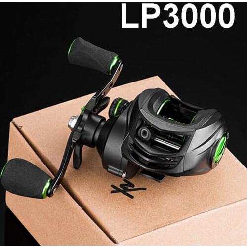 LIEYUWANG LP3000 Lure Fishing Reel 205g. Bait Casting Baitcast Ratio 7.2:1 6Kgs Brake 9 Grades Bearing 15B, No.1.5 PE Line 150M