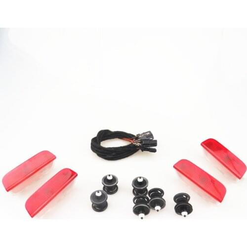 AZQFZ Door Panel Warning Light + Cable + Clip For VW Jetta 5 6 Golf MK5 6 7 Passat B6 B7 Tiguan Sharan Seat Alhambra 3AD 947 411