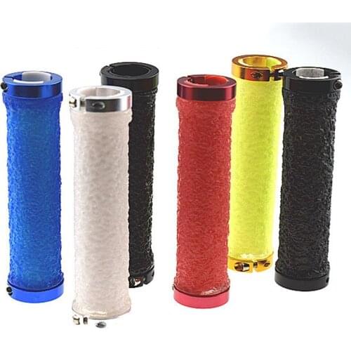 TPR Silicone Crystal Grip Cover Bicycle Grip Cover Bilateral Locking Grip Cover