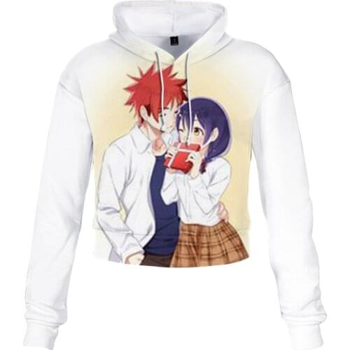 Crop top hoodie sweatshirt women Korean Sexy Harajuku The spirit of the restaurant Print streetwear Female Casual clothes