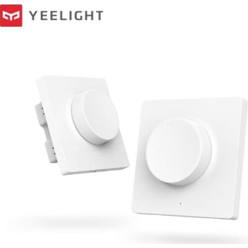 Yeelight Smart Wall Switch Dimmer Knob Switch Bluetooth Wireless App Remote Control Smart Home Dimming for Yeelight Ceiling Lamp