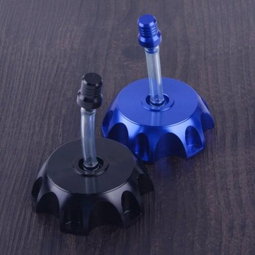 Beler High quality Black/Blue Aluminum CNC Gas Fuel Tank Cover Cap for Honda CR85R CR125R CQR250 KLX BBR TTR