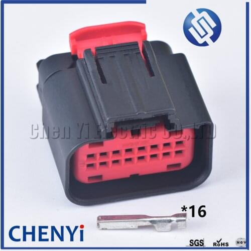 1 set 16 Pin female 1.0mm auto Air flow meter plug connector wiring harness cable Automotive waterproof connector plug 1438031-1