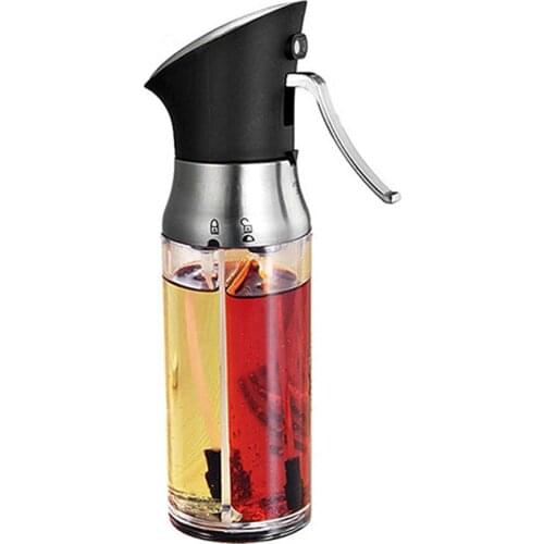 2 in 1 Olive Oil Sprayer Separate Nozzles Vinegar Sprayer Honey Dispenser Pump Spray Bottle For BBQ Kitchen Seasoning Tools