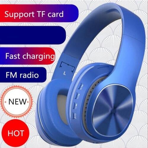 Soleeanre Wireless Bluetooth-compatible Headphones Earphones Sports Music Stereo Headsets Support TF Card 3.5mm AUX and FM