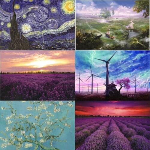 Wooden Jigsaw 1000 Puzzle Board Set Colorful Landscape Painting Castle In The Sky Educational Toys for Adults And Kids Xmas Gift