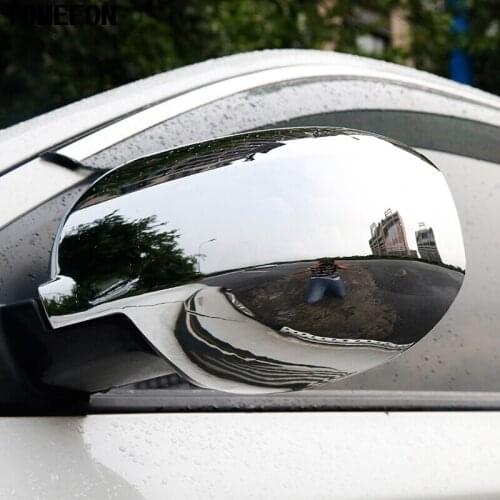 For Mitsubishi Outlander 2016 2017 2018 Rear view Rearview Side Glass Mirror ABS Chrome Cover Trim Frame Car Styling 2pcs