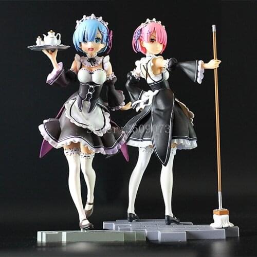 Re Zero Starting Life in Another World Anime Figure Rem And Ram Action Figure Toys Sexy Girl Figurine Collection Model Doll Gift