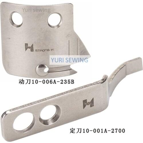 SUNSTAR KM250BH STRONG H thread moving knife fixed knife 10-006A-235B/10-001A-2700 high quality industrial sewing machine parts