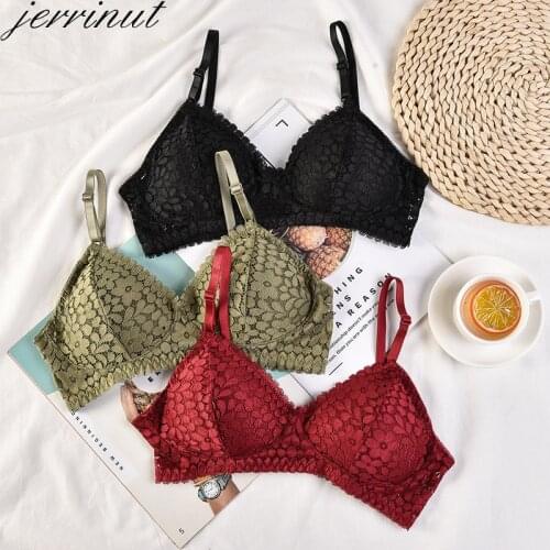 Jerrinut Sexy lace Bra Seamless Bra BH Bras For Women Underwear Wireless Push Up Bralette Brassiere Femme Top