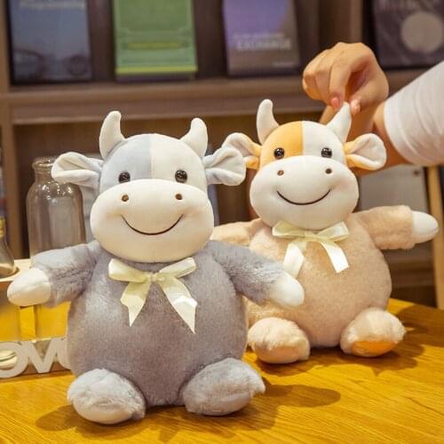 22 / 45cm chubby ox doll cow doll high quality plush toy gift for girl and Boy Gift mascot accompany baby pillow doll