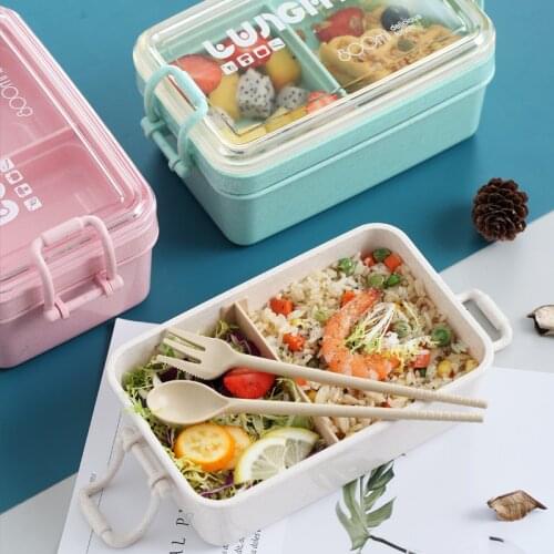 Multi-layer Lunch Box Large Capacity With Tableware Leakproof Bento Box Travel Hiking Office School Kids Portable Food Container