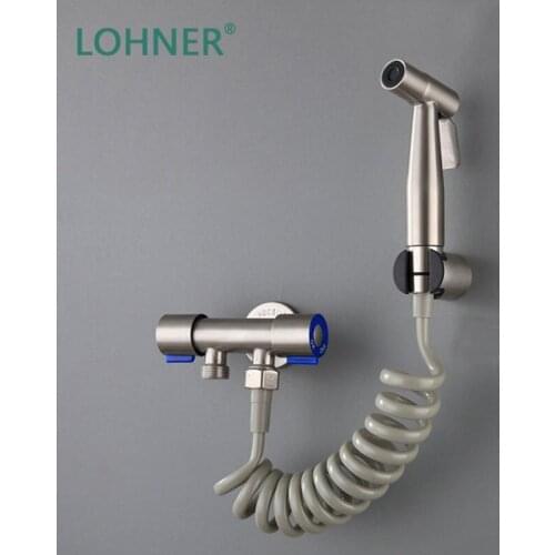 Lohner Handheld Toilet Clear Rear Bidet Bathroom Sink Faucet Sprayer Set Douchette Wc Regadera Para Ducha Limpieza Vaginal