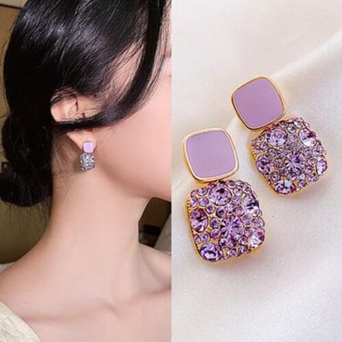 2021 NEW Fruit Fashion Jewelry Strawberry RED Earrings for Women Party delicate White Strawberry Flash Drill