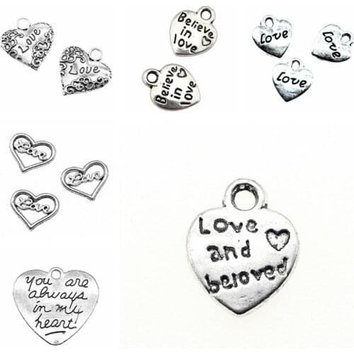 Tristana Love Heart Charms designer charms for jewelry making diy jewelry kit accessories