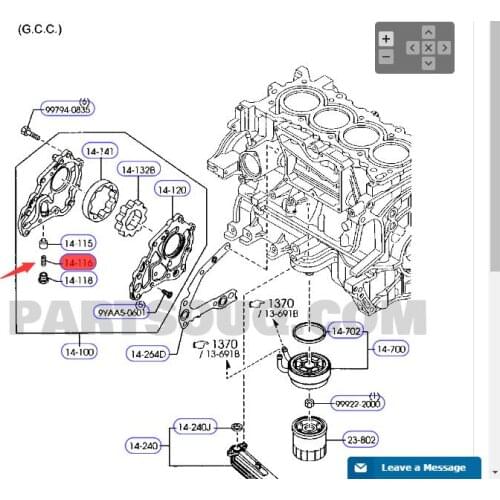 Spring for Mazd a 3 OEM：0324-14-116B