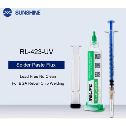 RL-423-UV Lead-Free No-Clean Flux Phone Repair Special Solder Paste Solder Oil Soldering Paste For BGA Reball Chip Welding