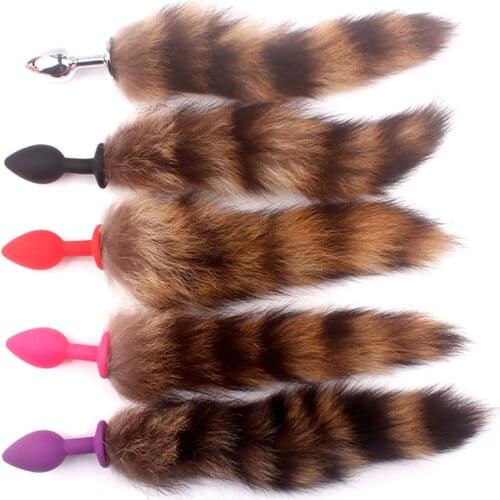 Sex Toys Soft Wild Anal Plug Metal Sex Tail Fox Tail Butt Plug Erotic Anus Toys For Adult Tail Flirting Cosplay Accessorie