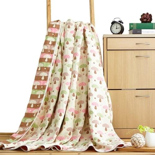 Six Layer Gauze Bed Cover Blankets for Beds Sofa Bedspread Sofa Cover Travel Soft Throw Blanket Home Textile