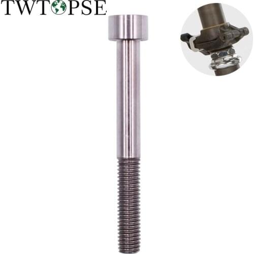 TWTOPSE M8*70 Titanium Alloy Bicycle Bike Headset Cap Bolt For Brompton Folding Bike Cycling BMX Stem Screw Bicycle 18.2g Parts