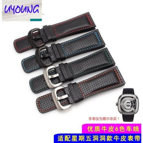 UYONG The leather strap ADAPTS to seven P1|P2|P3| M2 28mm male PVQM series