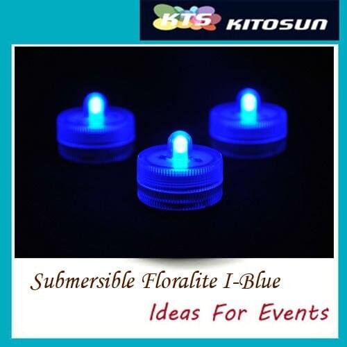 Kitosun Magical LED Submersible Tealight Candle with 2pcs CR2032 Battery Waterproof LED Centerpiece Light 12colors Options