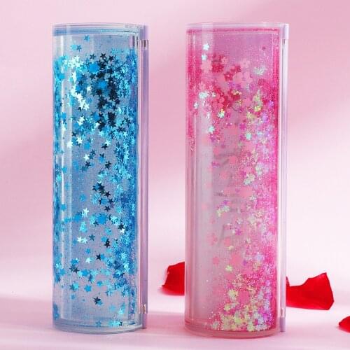 Cherry Blossom Sands Stationery Box Multi-function Calculator Box Cylindrical Plastic Pencil Box