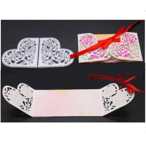 YINISE SCRAPBOOK Metal Cutting Dies For Scrapbooking Stencils Love Laces Paper Album Cards Making Embossing Die CUT Cuts Cutter