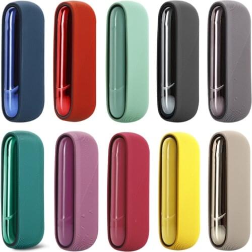 12 Colors Silicone Case+Door Cover For -IQOS 3 Duo Full Protective Cover For -IQOS 3.0 Replaceable Side Cover Drop Shipping