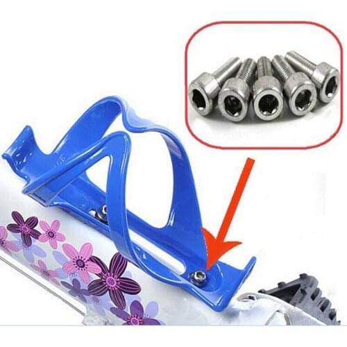 2pcs bottle cage screw parts mountain bike bicycle bottle cage stainless steel screw M5 x 10mm