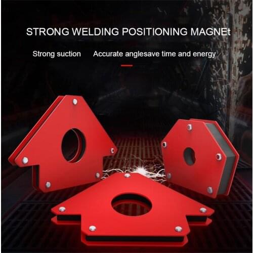 6PCS Welding Positioner Auxiliary Accessories Metal Part Soldering Locator Fixing Tool Angle Holder Welding Magnet Holder