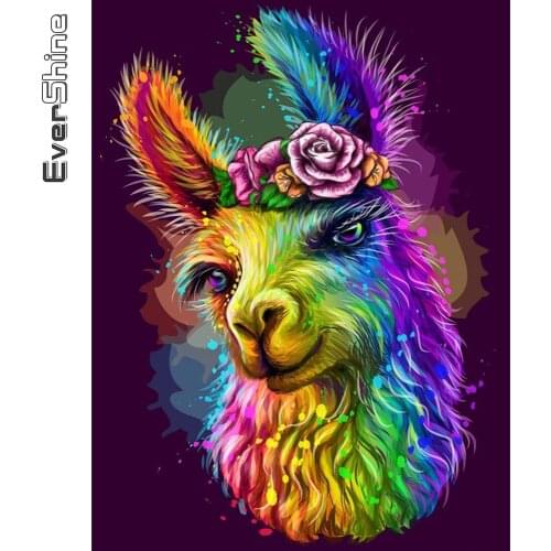 Evershine Diamond Painting Sheep Picture Of Rhinestone Diamond Embroidery Animal Sale Cross Stitch Kits Mosaic Art Home Decor