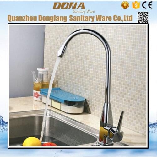 Free shipping High quality Zinc alloy kitchen mixer tap of hot cold kitchen tap with chrome kitchen sink mixer faucet