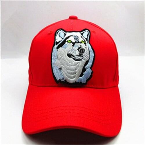 Wolf embroidery Baseball Cap hip-hop cap Adjustable Snapback Hats for men and women 74
