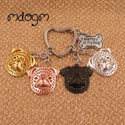Brussels Griffon Dog Animal Gold Silver Plated Metal Pendant Keychain For Bag Car Women Men Key Ring Love Jewelry K119