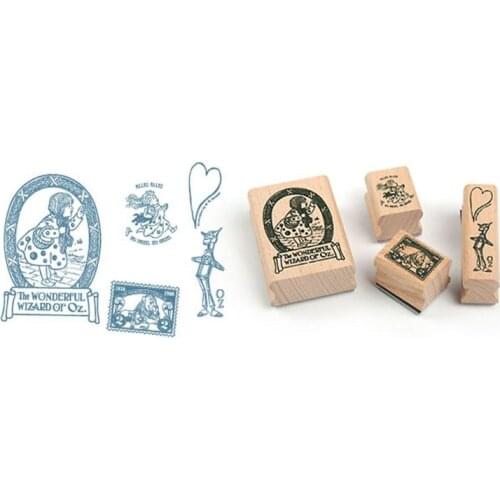 C5AF Vintage Decoration Stamp Set DIY wooden rubber stamps for scrapbooking standard stamp