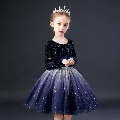 Kids Dresses For Girls Flower Tutu Princess Sequins Clothing Elegant Foral Dresses for Children Princess Party Clothing for Girl